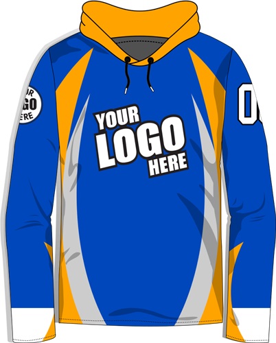 Long-Sleeve Sublimated Hood Tee - Custom 