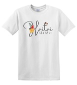 Epic Adult/Youth Haitai Okinawa Greet Local Flower Bird Cotton Graphic T-Shirts