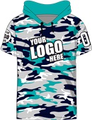 Sublimated Hood Tee - Custom "Camo" Cool Performance Unisex Tee