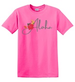Epic Adult/Youth Aloha Hawaii Greeting Local Flower Bird Cotton Graphic T-Shirts