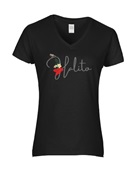 Epic Ladies Halito Choctaw Greeting Native Flower V-Neck Graphic T-Shirts