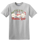 Epic Adult/Youth Getting in that Christmas Spirit Ghosts Cotton Graphic T-Shirts