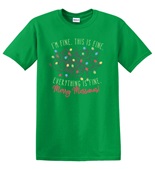 Epic Adult/Youth Everything is Fine Merry Messmas Cotton Graphic T-Shirts