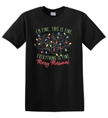 Epic Adult/Youth Everything is Fine Merry Messmas Cotton Graphic T-Shirts