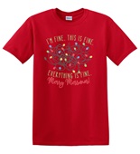 Epic Adult/Youth Everything is Fine Merry Messmas Cotton Graphic T-Shirts