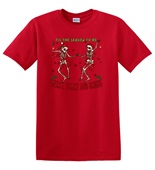 Epic Adult/Youth Tis the Season to be Merry Scary Bright Cotton Graphic T-Shirts