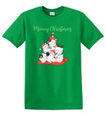 Epic Adult/Youth Meowy Christmas Cat Tree Cute Cotton Graphic T-Shirts