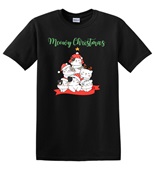 Epic Adult/Youth Meowy Christmas Cat Tree Cute Cotton Graphic T-Shirts