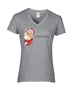 Epic Ladies I Saw That Santa Jesus Meme Dark Text V-Neck Graphic T-Shirts