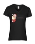 Epic Ladies I Saw That Santa Jesus Meme Dark Text V-Neck Graphic T-Shirts