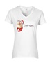 Epic Ladies I Saw That Santa Jesus Meme Dark Text V-Neck Graphic T-Shirts