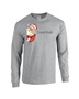 Epic I Saw That Santa Jesus Meme Dark Text Long Sleeve Cotton Graphic T-Shirts