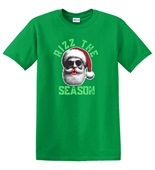 Epic Adult/Youth Rizz the Season Christmas Santa Kiss Cotton Graphic T-Shirts