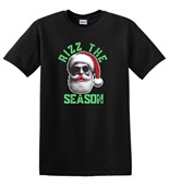 Epic Adult/Youth Rizz the Season Christmas Santa Kiss Cotton Graphic T-Shirts