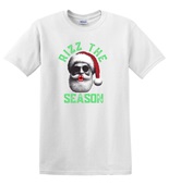 Epic Adult/Youth Rizz the Season Christmas Santa Kiss Cotton Graphic T-Shirts