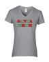 Epic Ladies Santa Bruh For Real I Can Explain V-Neck Graphic T-Shirts
