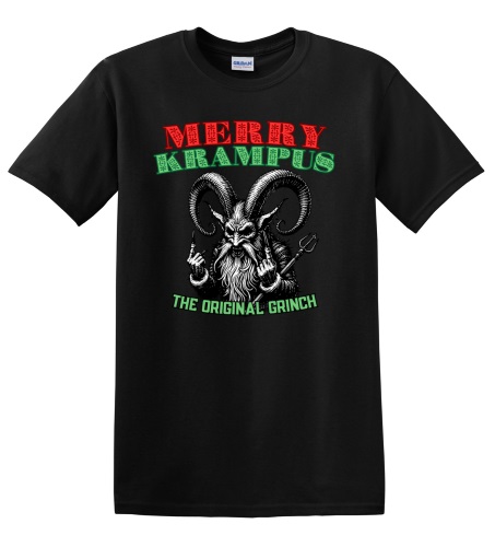 Epic Adult/Youth Merry Krampus The Original Grinch Cotton Graphic T-Shirts. Free shipping.  Some exclusions apply.