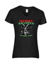 Epic Ladies Merry Krampus The Original Grinch V-Neck Graphic T-Shirts
