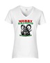 Epic Ladies Merry Krampus The Original Grinch V-Neck Graphic T-Shirts