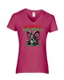 Epic Ladies Merry Krampus The Original Grinch V-Neck Graphic T-Shirts