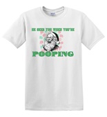 Epic Adult/Youth He Sees You When YOU'RE Pooping Santa 1 Cotton Graphic T-Shirts