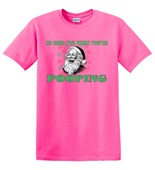 Epic Adult/Youth He Sees You When YOU'RE Pooping Santa 1 Cotton Graphic T-Shirts