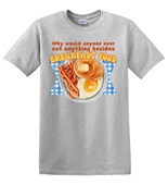 Epic Adult/Youth Breakfast Food Quote Parks & Rec Knope Cotton Graphic T-Shirts