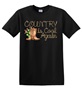 Epic Adult/Youth Country Is Cool Again Western Cowboy Cotton Graphic T-Shirts