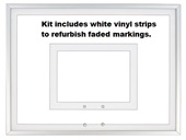 Re-striping Kit for Acrylic Basketball Backboards