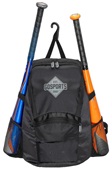 GoSports Youth Baseball & Softball Backpack Bag with Customizable Charm Panel