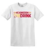 Epic Adult/Youth KC Kingdom Makes Me Drink Big Game Cotton Graphic T-Shirts