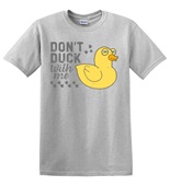 Epic Adult/Youth Don't Duck With Me Side Eye Cotton Graphic T-Shirts