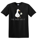 Epic Adult/Youth The Duck Did It Stepped on Duck Fart Cotton Graphic T-Shirts