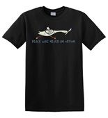 Epic Adult/Youth Peace Was Never An Option Knife Goose Cotton Graphic T-Shirts