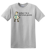 Epic Adult/Youth Today I'm A Serious Goose Meme Duck Tie Cotton Graphic T-Shirts