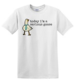 Epic Adult/Youth Today I'm A Serious Goose Meme Duck Tie Cotton Graphic T-Shirts