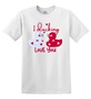 Epic Adult/Youth I Ducking Love You Valentines Duck Cotton Graphic T-Shirts