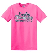 Epic Adult/Youth Eagles Football Big Game Champions x2 Cotton Graphic T-Shirts
