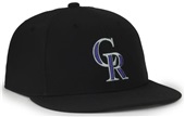 Outdoor Cap MLB-450 High Crown Flat Visor Home Cap Colorado Rockies 1COH