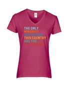 Epic Ladies Only Minority Destroyin Are Billionaires V-Neck Graphic T-Shirts