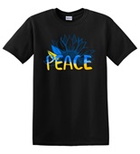 Epic Adult/Youth Peace in Ukraine Sunflower Cotton Graphic T-Shirts