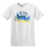 Epic Adult/Youth Peace in Ukraine Sunflower Cotton Graphic T-Shirts