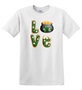 Epic Adult/Youth LOVE Happy Saint Patrick's Day Pot Gold Cotton Graphic T-Shirts