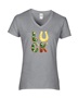 Epic Ladies LUCK Happy Saint Patrick's Day Gold V-Neck Graphic T-Shirts