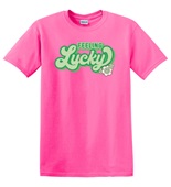 Epic Adult/Youth Feeling Lucky Saint Patrick's Day Clover Cotton Graphic T-Shirts
