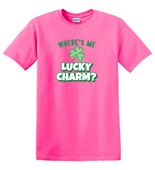 Epic Adult/Youth Where's Me Lucky Charm Shamrock Clover Cotton Graphic T-Shirts