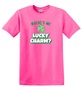 Epic Adult/Youth Where's Me Lucky Charm Shamrock Clover Cotton Graphic T-Shirts