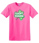 Epic Adult/Youth Lucky Charm Shamrock Clover St. Patty's Cotton Graphic T-Shirts