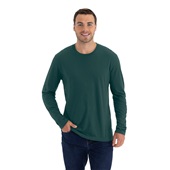 Next Level Unisex Cotton Long Sleeve T-Shirt 3601 Forest Green Primary