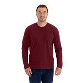 Next Level Unisex Cotton Long Sleeve T-Shirt 3601 MAROON Primary